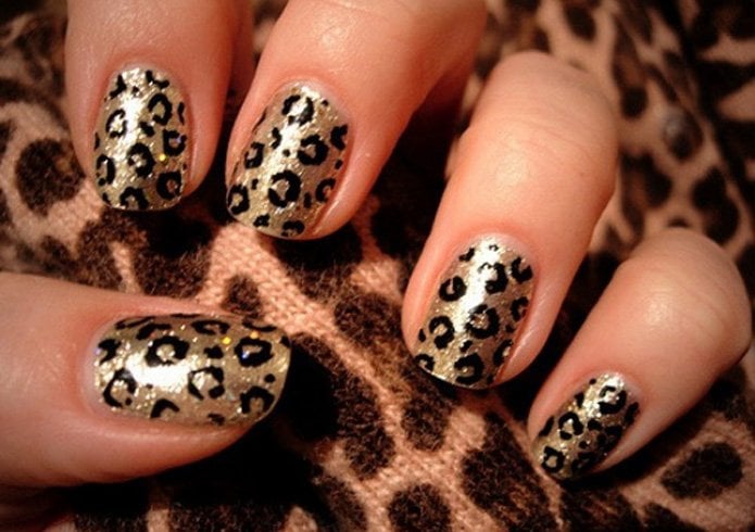 Cheetah nail designs