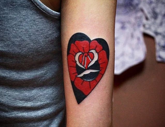 Heart design tattoo
