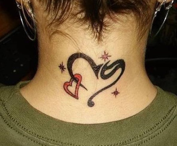 Heart tattoo for women