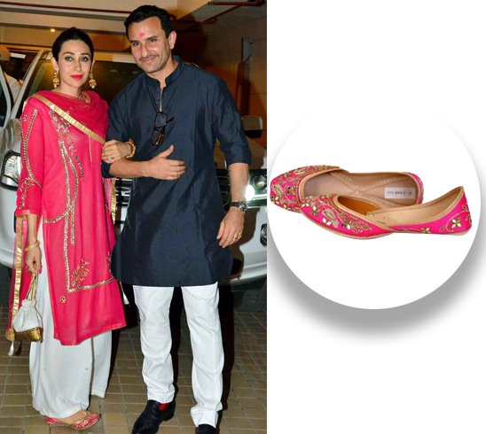 Karisma Kapoor with Juttis