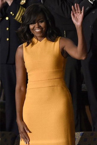 Michelle obama yellow dress