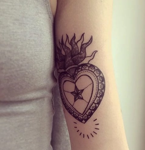 Small heart tattoos for women