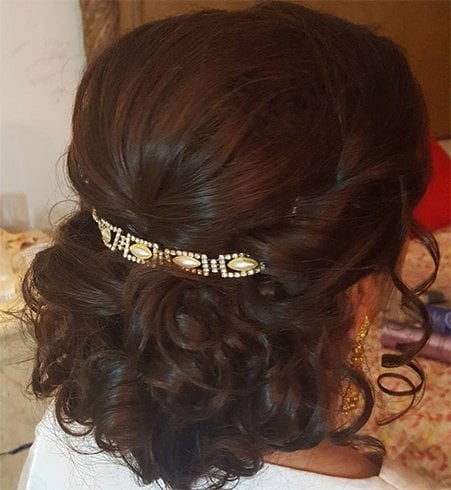 Fancy Clip Curly Bun