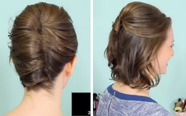 Half Updo for Short Hair