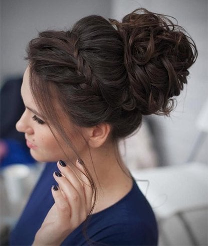 Messy Curly Updo