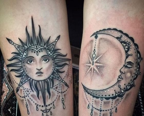 Sun and Moon Tattoo These 44 Unique Creations Will Inspire You To Get One