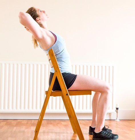 Chair exercise for Back pain 