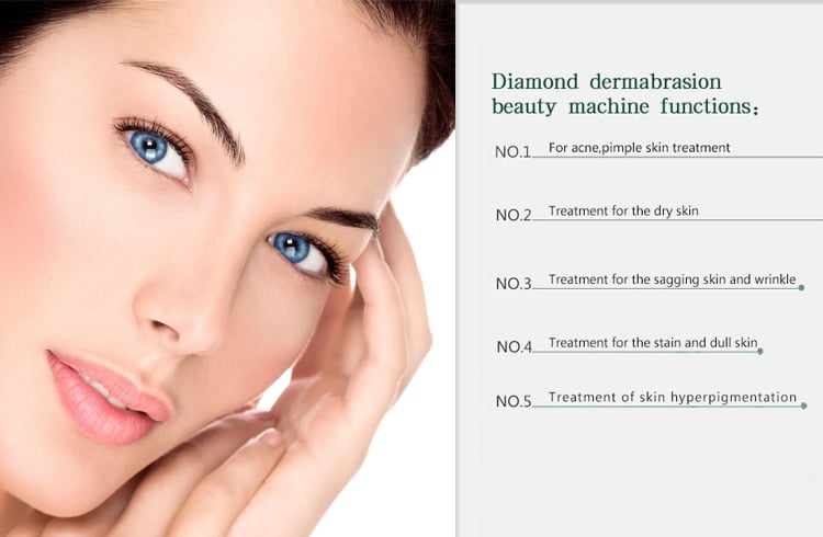 Diamond dermabrasion treatment