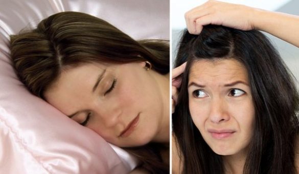 Going to bed with wet hair for women