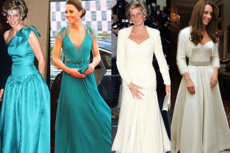 Kate Middleton and Princess Diana