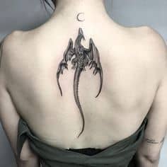 Phoenix Tattoo On Spine