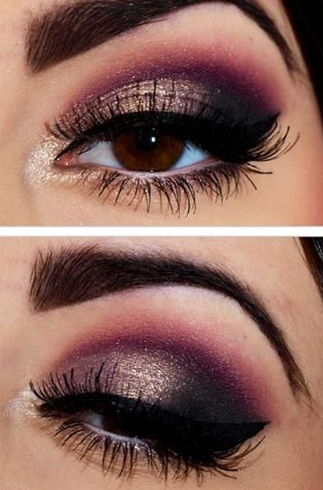 Pink taupe eyeshadow for lady