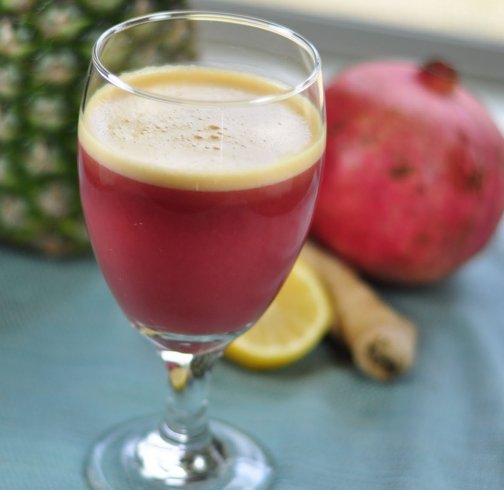 Pomegranate Lemon Water