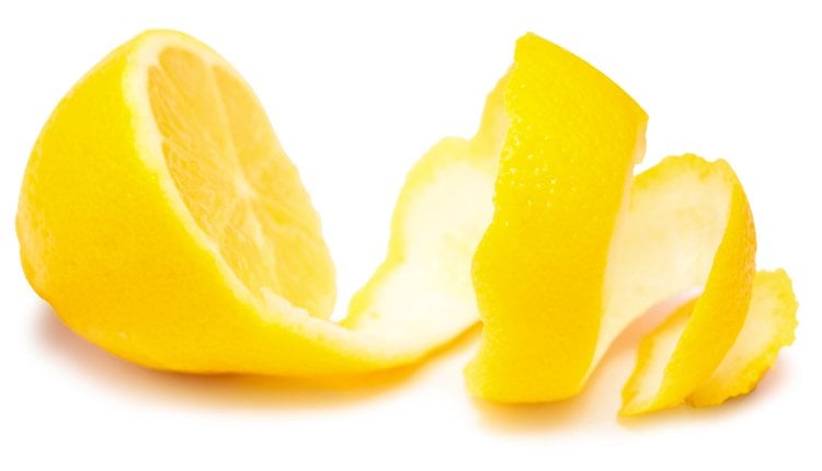 Removing fine lines and wrinkles from lemon peal