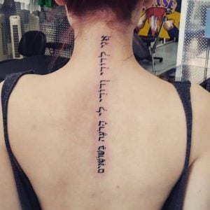 Spine Tattoo Fonts