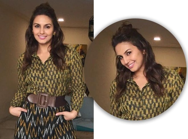 Huma Qureshi Bun Hairstyle