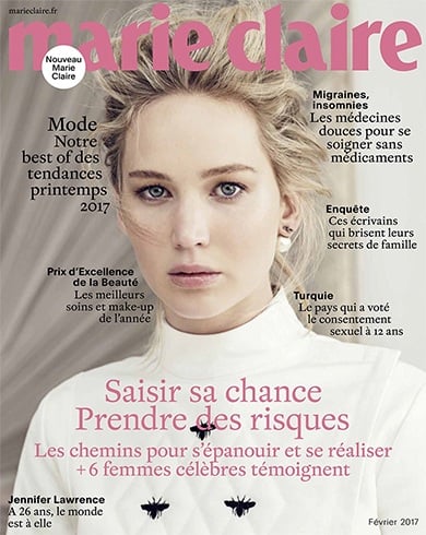 Jennifer Lawrence for Marie Claire