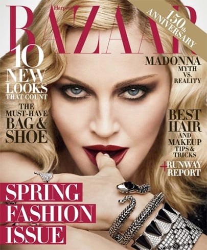 Madonna for Harpers Bazaar