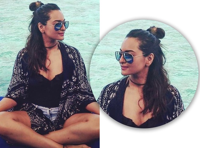 Sonakshi Sinha Bun Hairstyle