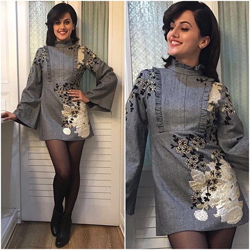 Taapsee Pannu Mini Dress Style