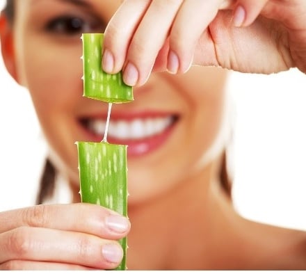 Aloe Vera juice for skin