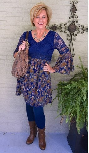 Blue dress fashion For Women Over 50