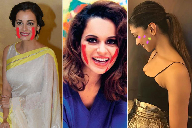 Celebrity Holi Hairstyles