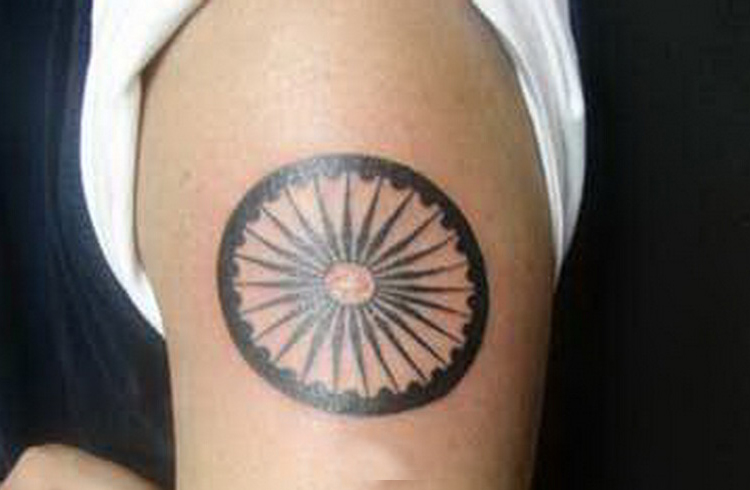 Ashoka Emblem Tattoo