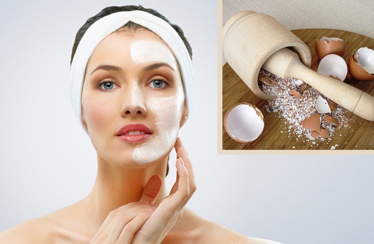 Facial With Egg Shells