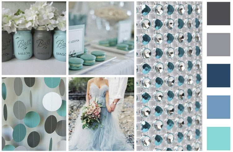 Gray and Teal