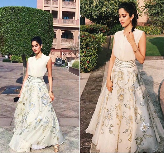 Jhanvi Kapoor in Abu Jani Sandeep Khosla Label