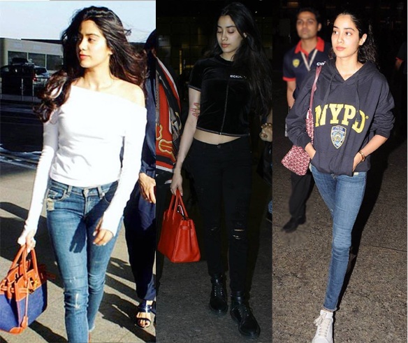 Jhanvi Kapoor Airport Style