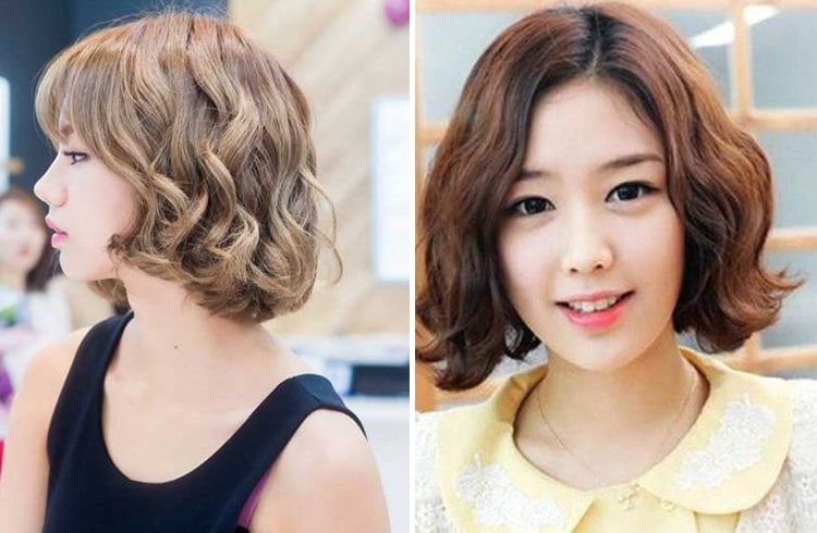 Korean Short Curly Hairstyles 2013