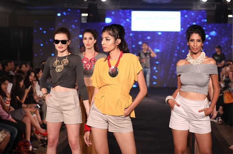 Models at Mona Shroff and Rajiv Mehta Show at IIFW