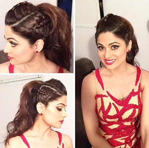 Shamita Shetty Ponytail