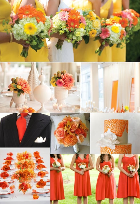 Tangerine, Yellow, and Orange