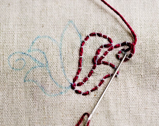 Back Stitche Embroidery