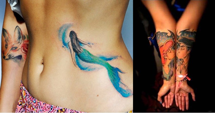 Beautiful Mermaid Tattoos