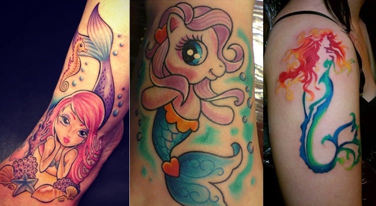 Cute Mermaid Tattoos