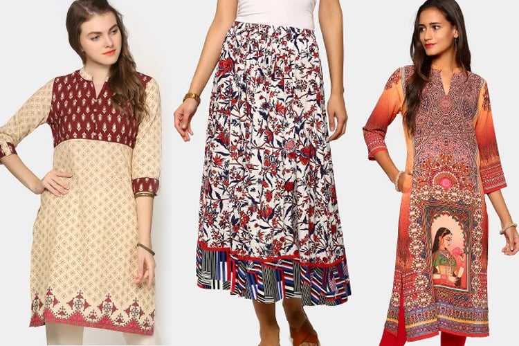 Designer Kurtis and Long Skirts