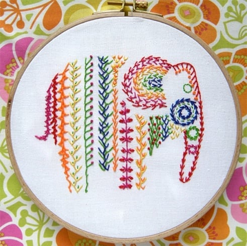 Feather Stitch Embroidery