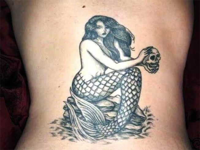 Gothic Mermaid Tattoos
