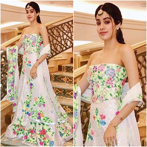 Jhanvi Kapoor in Manish Malhotra