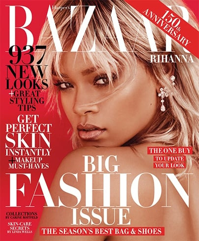 Rihanna on Harpers Bazaar us