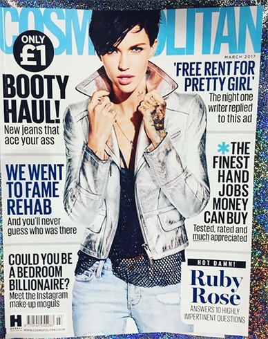 Ruby Rose on Cosmopolitan uk