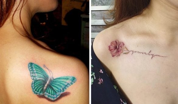 shoulder tattoos for Ladies