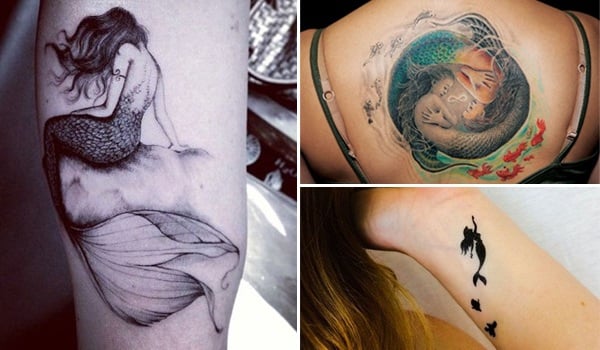 15 Simple and Traditional Mermaid Tattoo Designs