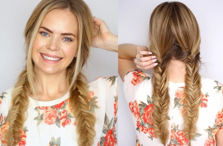 Frisuren mit Fishtail Braid: Einfach zu Sport und Make  