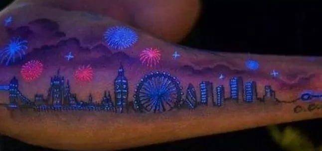 Colored Uv Ink Tattoos