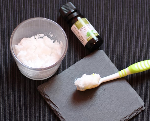 Homemade Toothpaste Using Coconut Oil